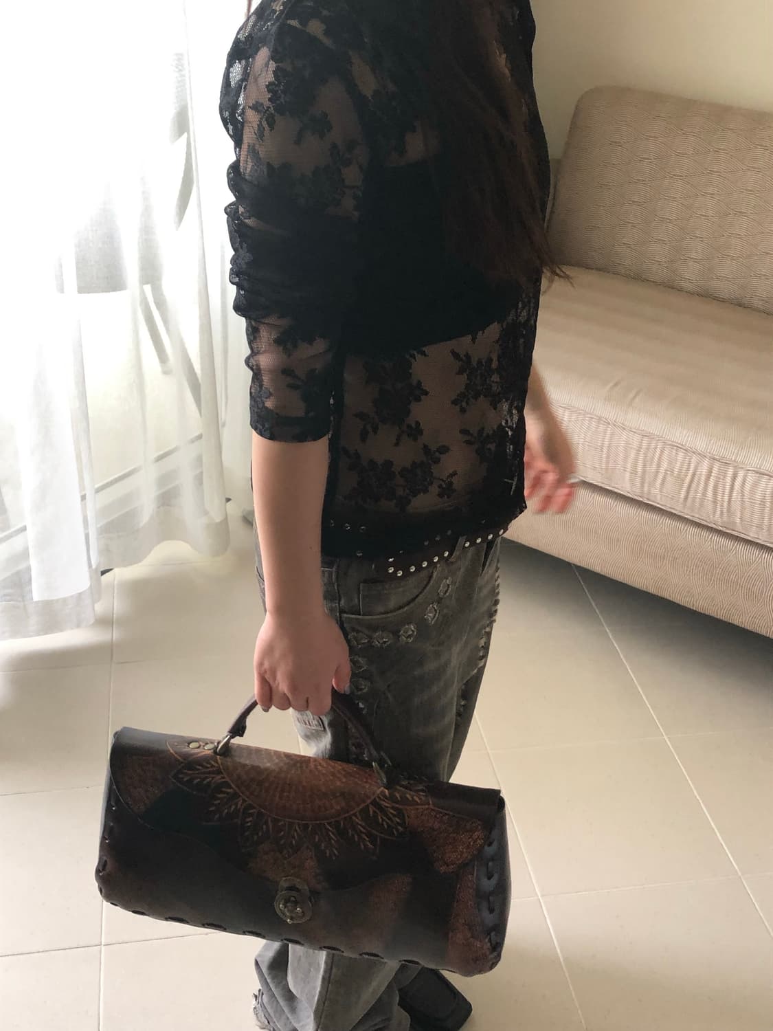 pearl lace top 상품이미지5