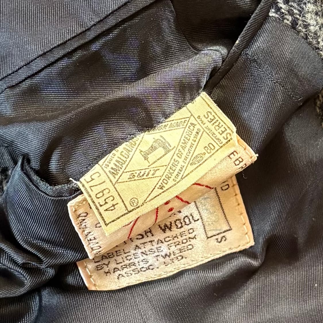 60s USA Eddie Bauer Harris Tweed 헤링본 자켓 상품이미지7