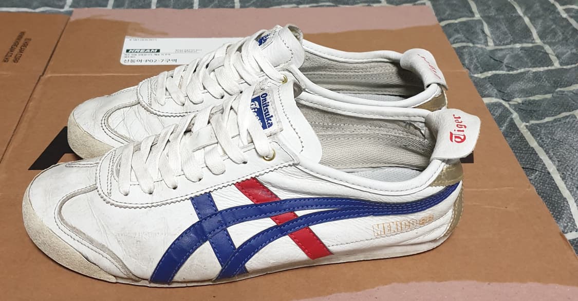 오니츠카타이거 멕시코66 화이트 다크블루 (255) 상품이미지3