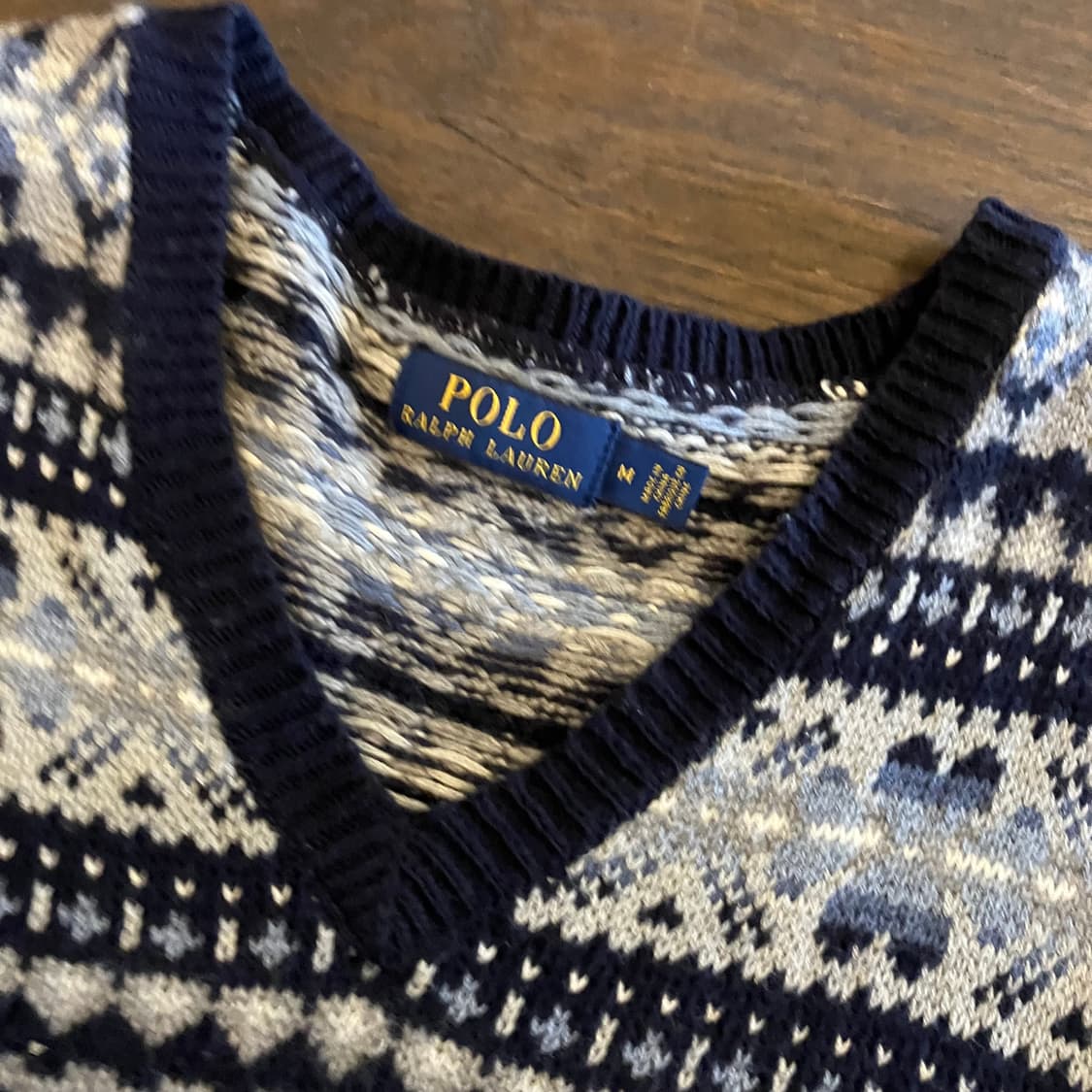 폴로 랄프로렌 페어아일 베스트 M 상품이미지2