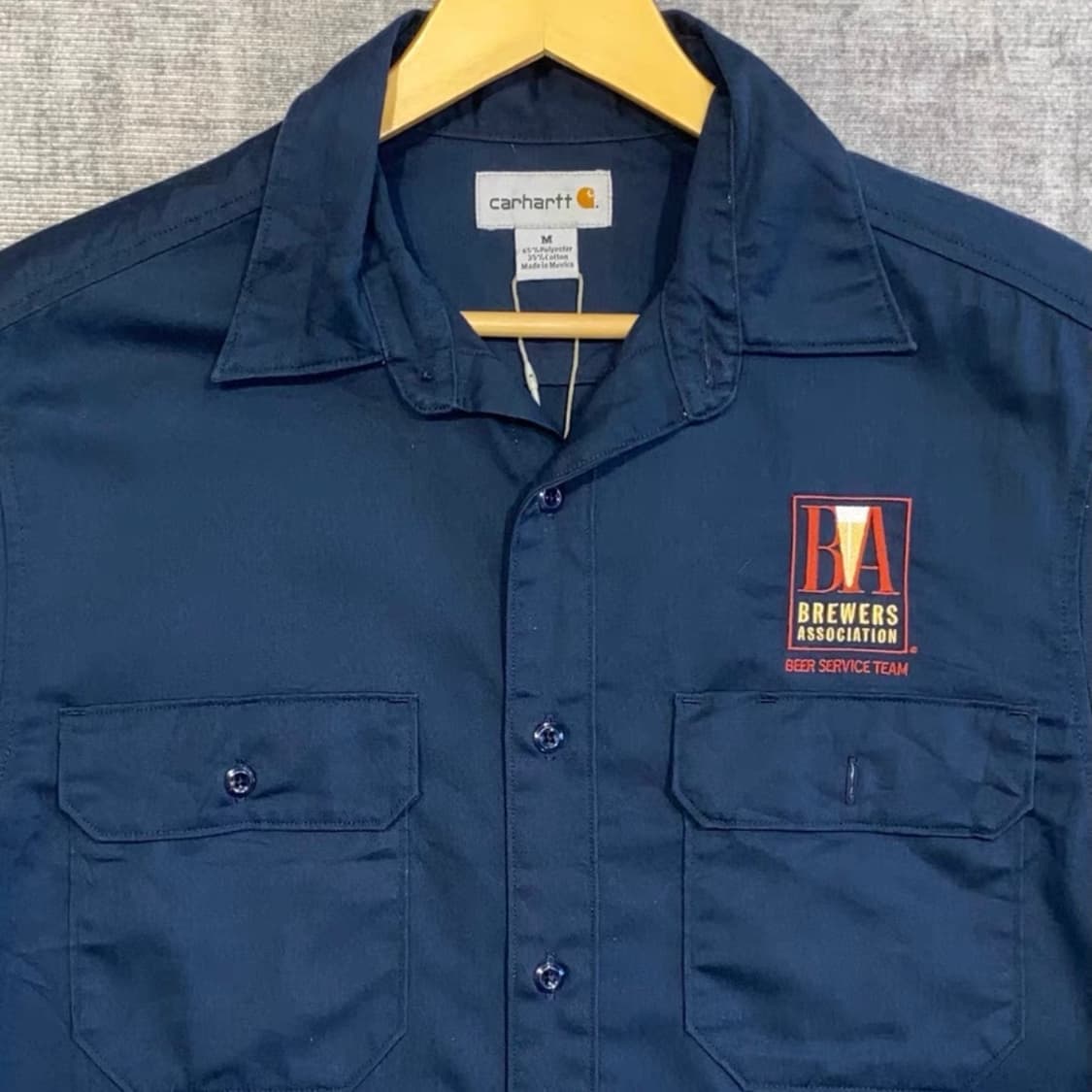 Carhartt 칼하트 S223NVY 오리지널 피트 반팔 워크 셔츠 상품이미지4