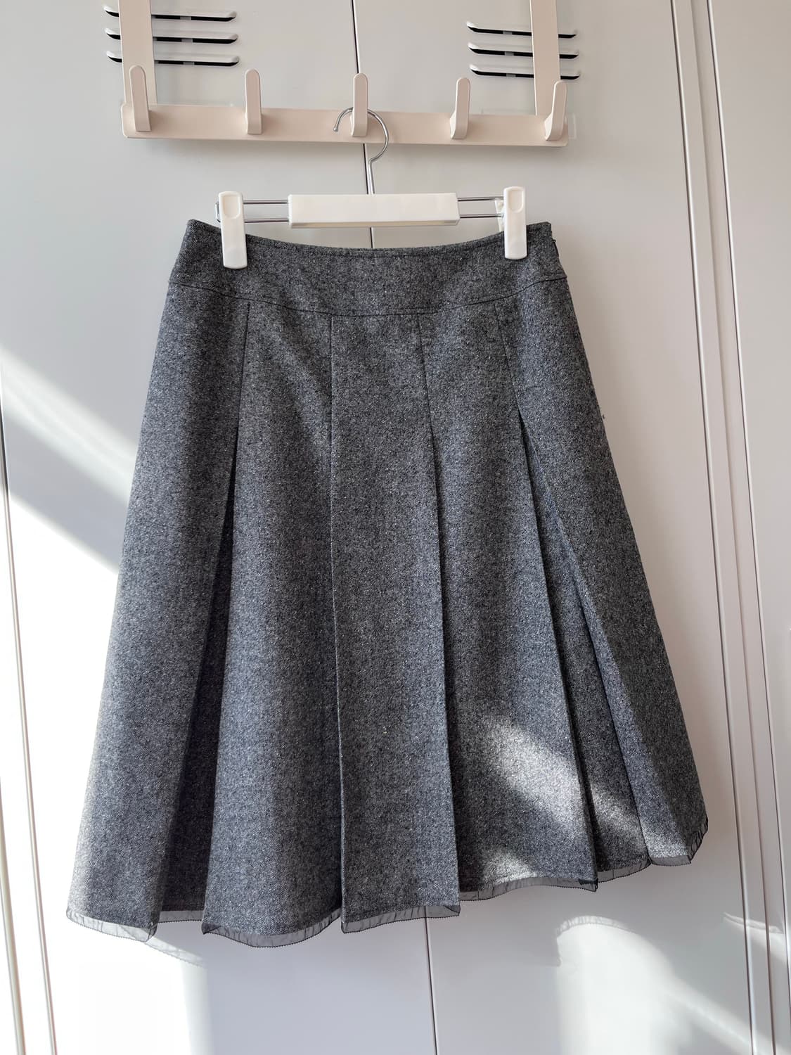 Vintage 핀턱 주름 플리츠 레이어드 스커트 상품이미지3