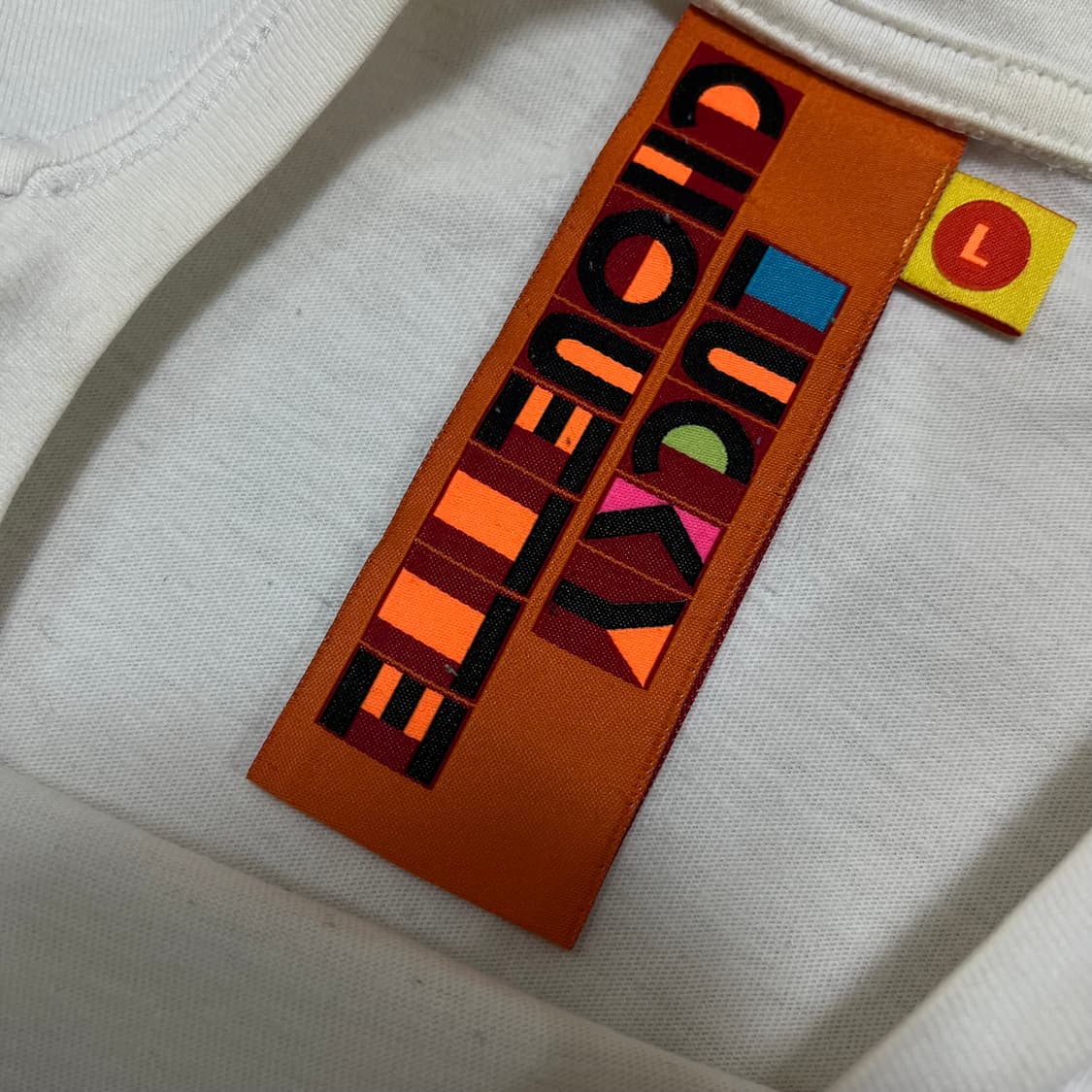 럭키슈에뜨 암프린팅 스트라이프 반팔티 L/100 상품이미지5