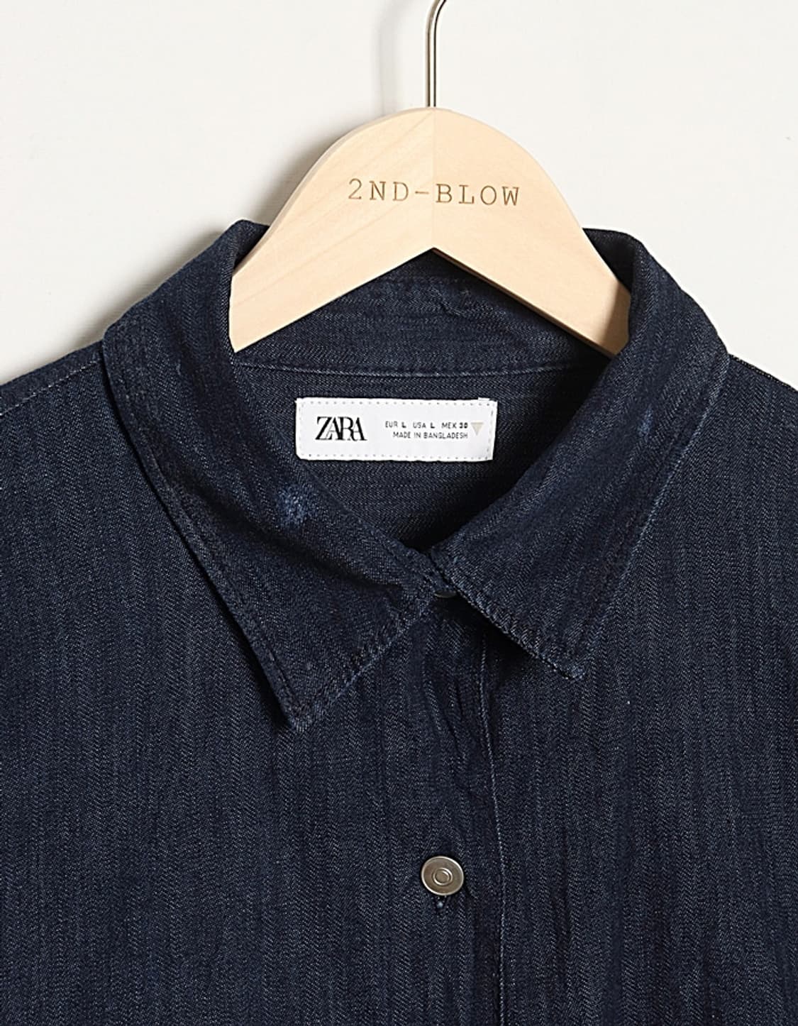ZARA Wide Denim Shirts 상품이미지3
