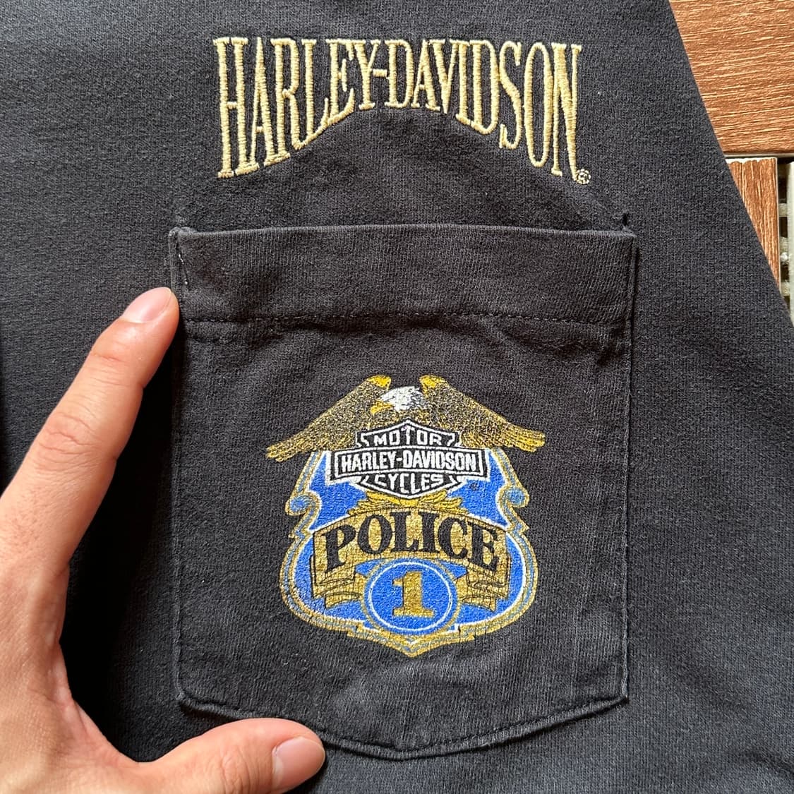 90‘s Harley Davidson USA cotton 1/2 tee 상품이미지4