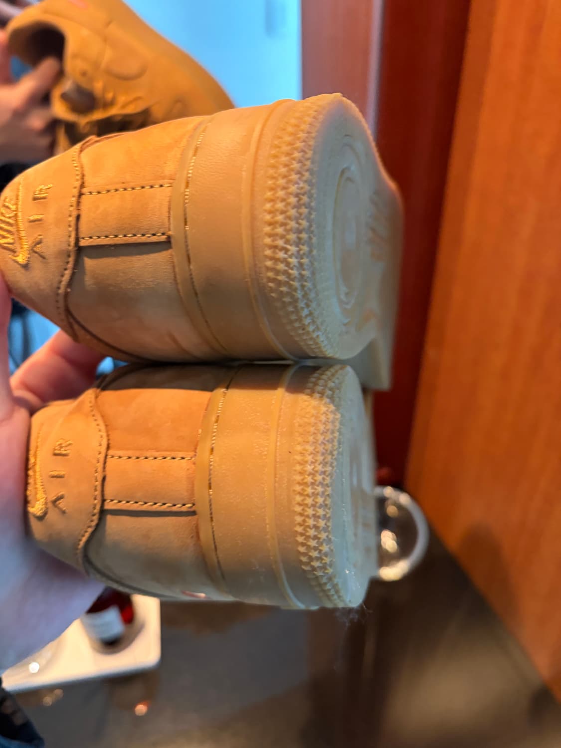 나이키 에어포스1 슈프림 된장 260 (전시용급) 상품이미지7