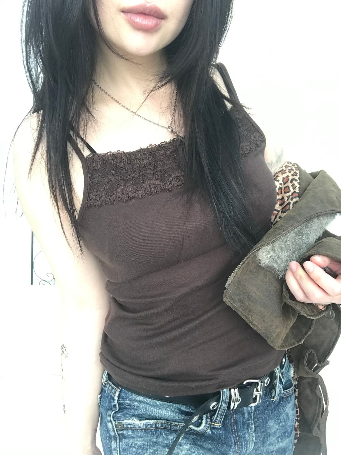 다크 브라운 슬리브리스 상품이미지3