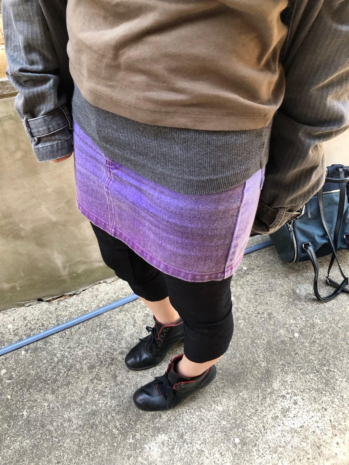 gradient denim mini skirt  상품이미지4