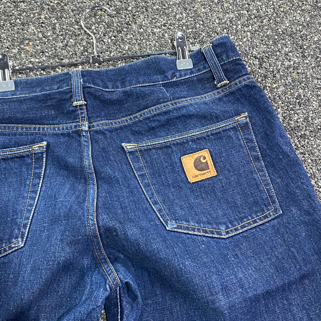 칼하트 패치로고 하프 데님팬츠 B4254 상품이미지2
