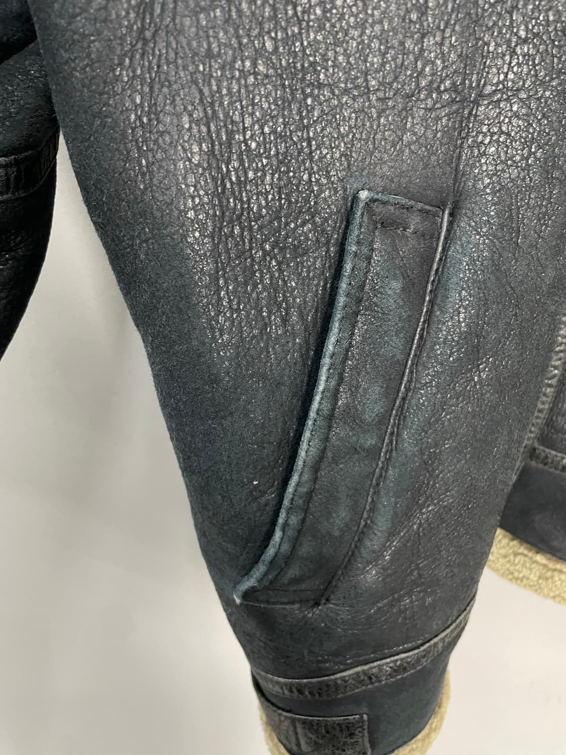 빈티지 양털 가죽 무스탕 자켓 H1562 상품이미지7