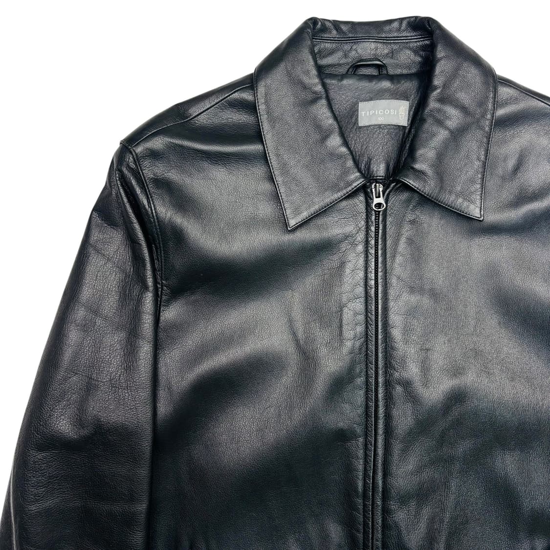 Tipicosi 티피코시 블랙 카우 레더 자켓 L 상품이미지2
