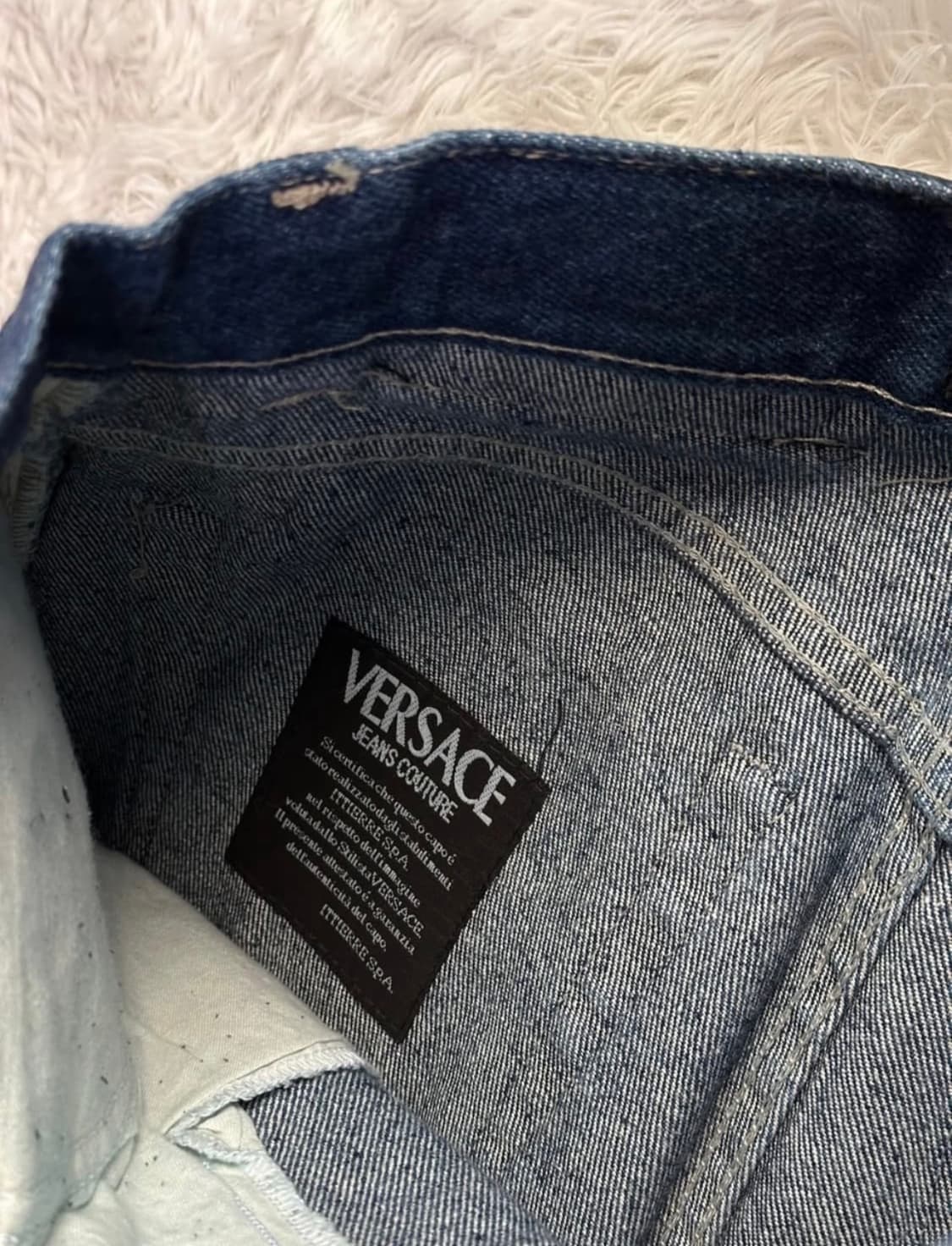 베르사체 진스 꾸뛰르 빈티지 다크 블루 데님 팬츠 상품이미지6