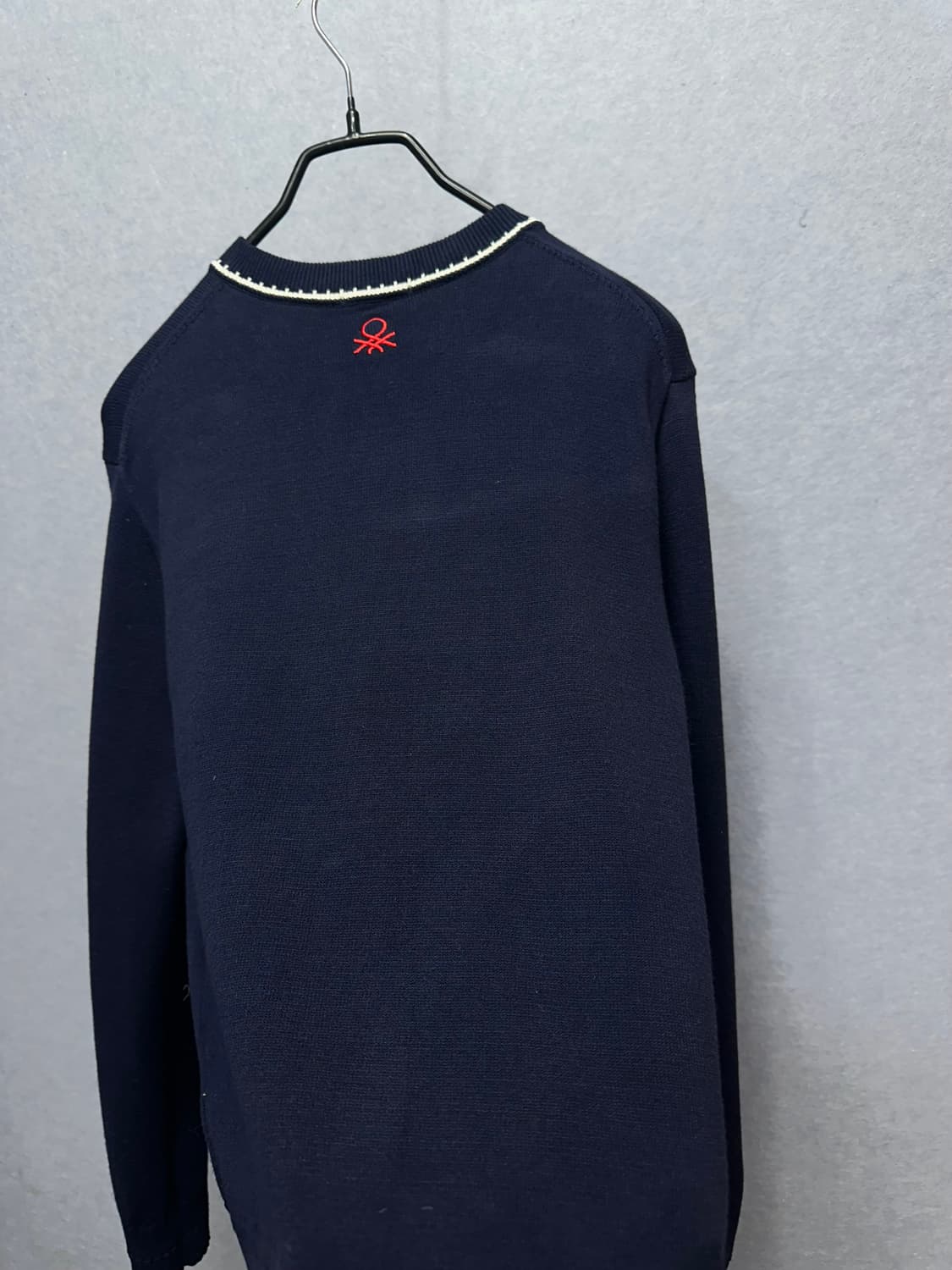 베네통 니트 가디건 네이비 상품이미지4