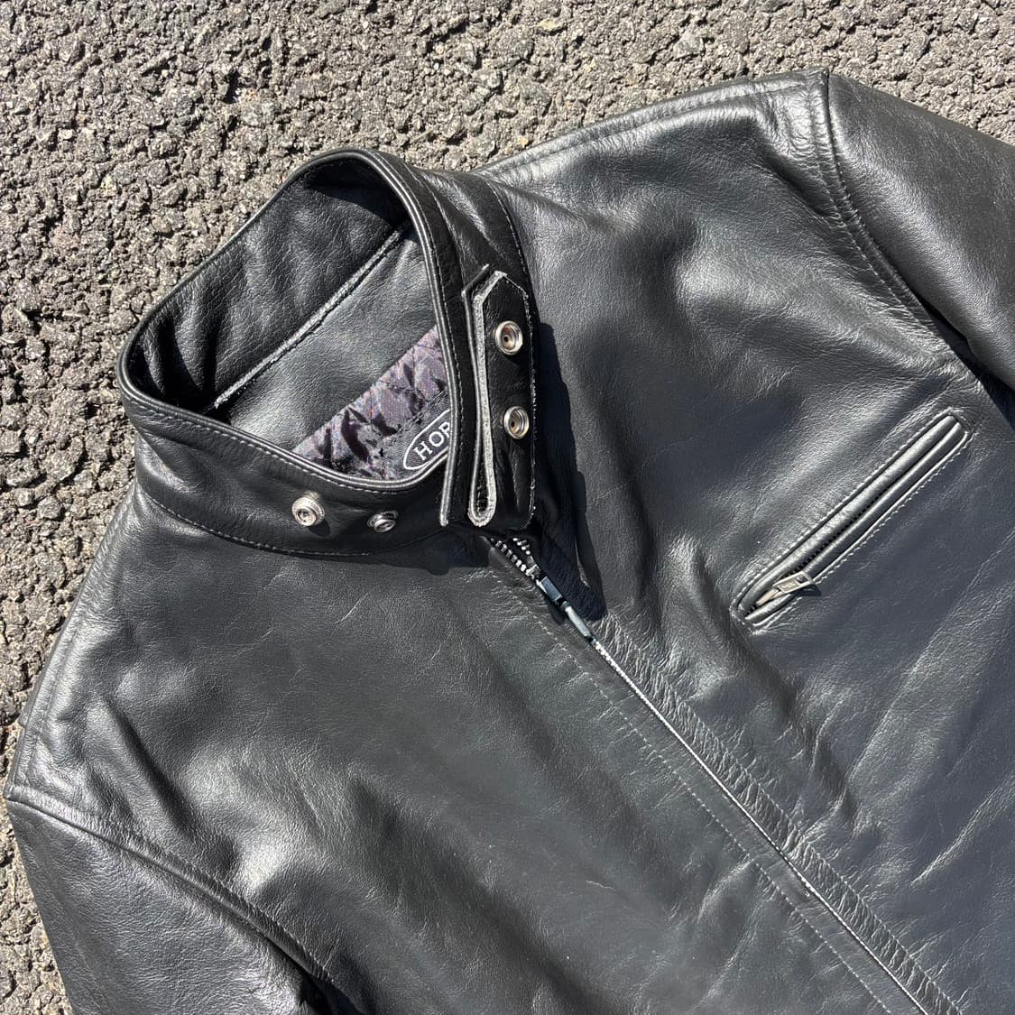 Horn 싱글 라이더 가죽 자켓 상품이미지4