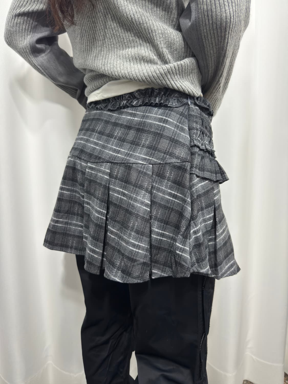 design check mini skirt 상품이미지5