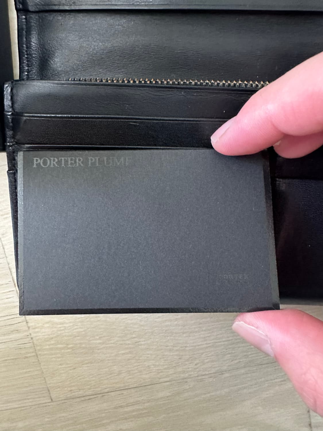 PORTER 요시다 포터 플럼 블랙 레더 장지갑 상품이미지4