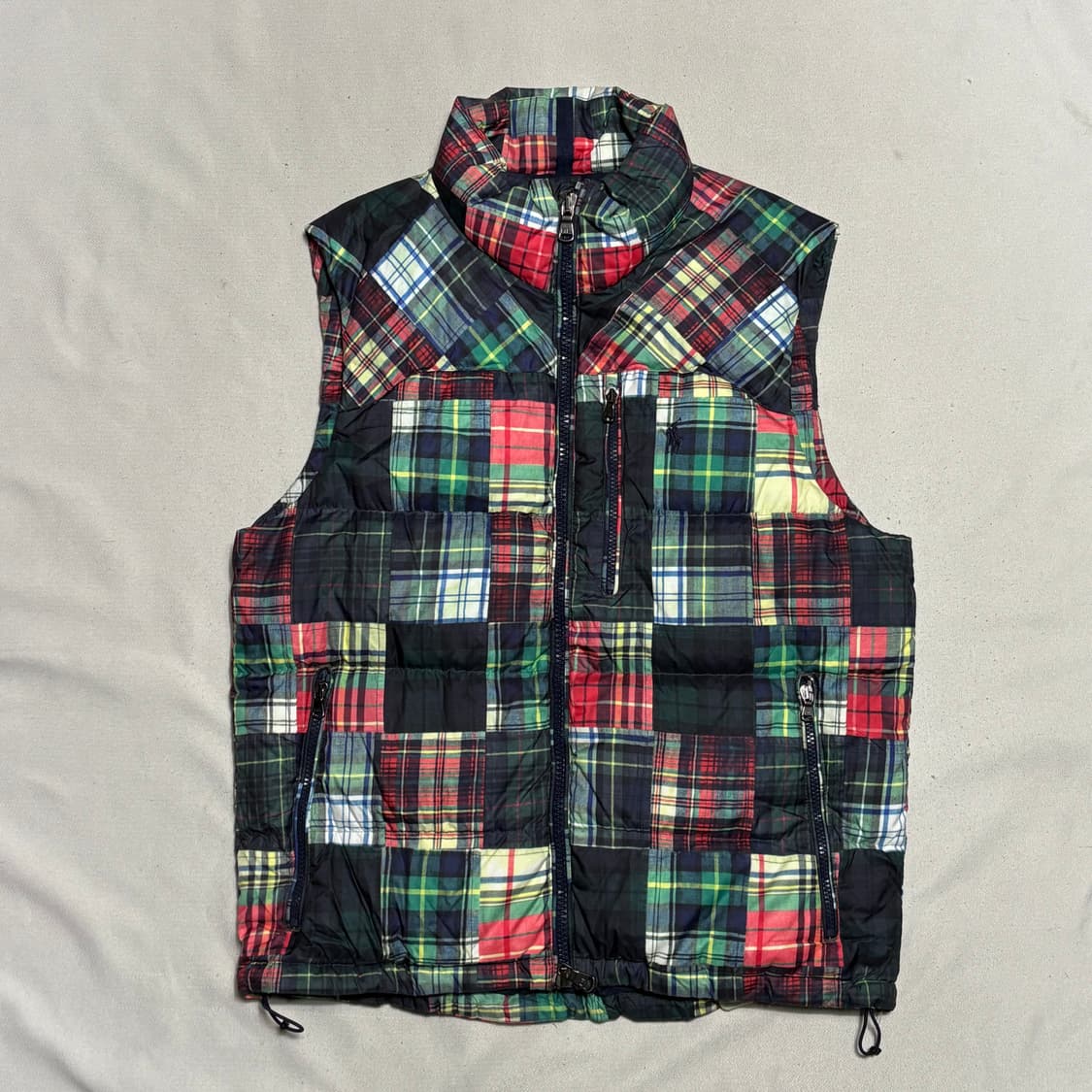 M 폴로랄프로렌 패치워크 패딩 조끼 상품이미지2