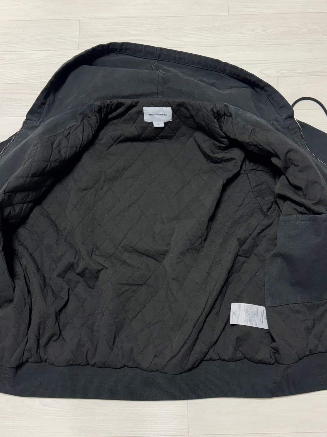 디스이즈네버댓 오버다이드 후디드 재킷 블랙 S 상품이미지6