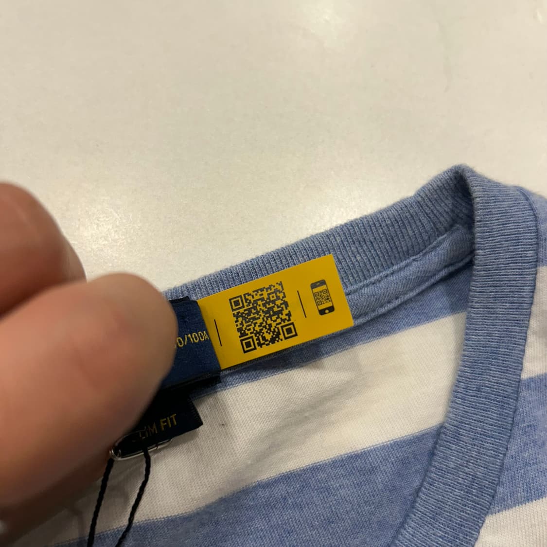 [L] 폴로 랄프로렌 스트라이프 반팔티 숫자3 A891 상품이미지7