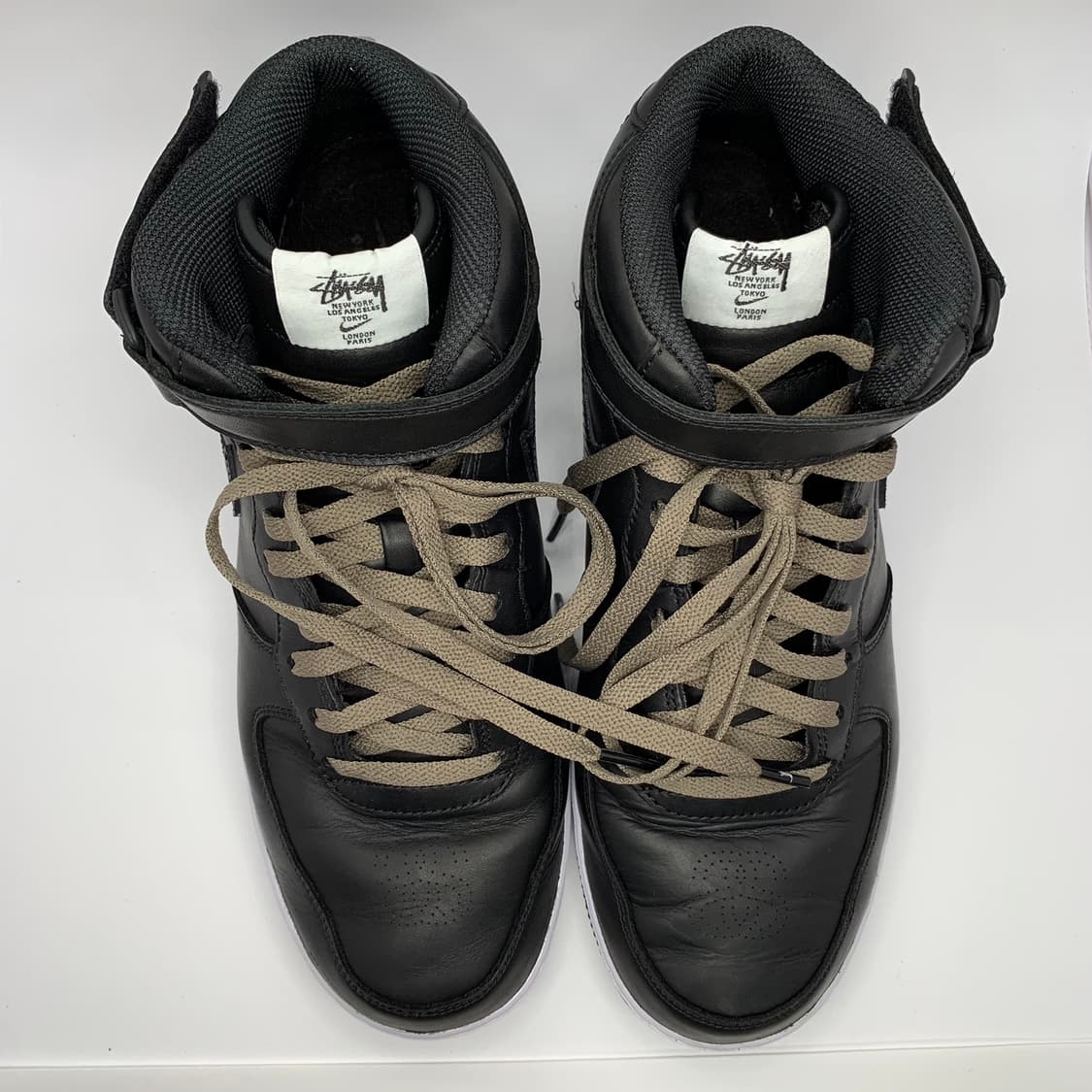 STUSSY NIKE AIR FORCE 1 ‘07 MID SP BLACK 상품이미지3