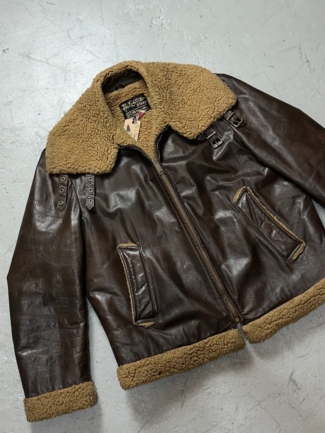 70’s 빈티지 시어스 무스탕 B3 자켓 빈티지 레더 자켓 상품이미지5