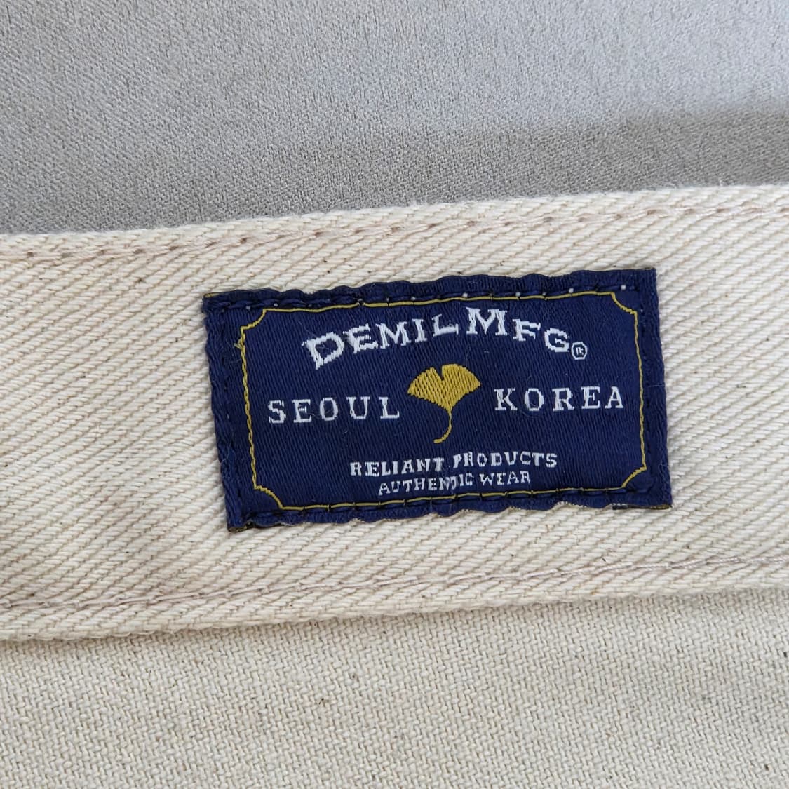 [새상품] 데밀 LOT.026 헐리우드 슬림 데님 오프 화이트 상품이미지3