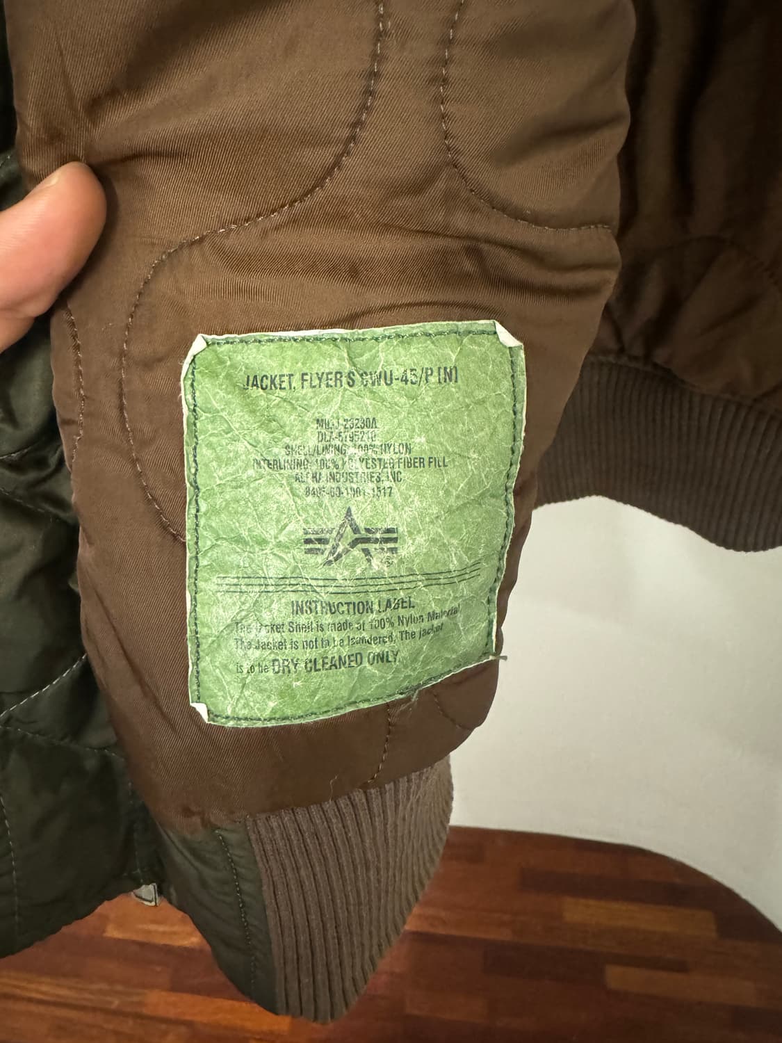 [Alpha Industries] CWU PILOT JAKET 상품이미지7