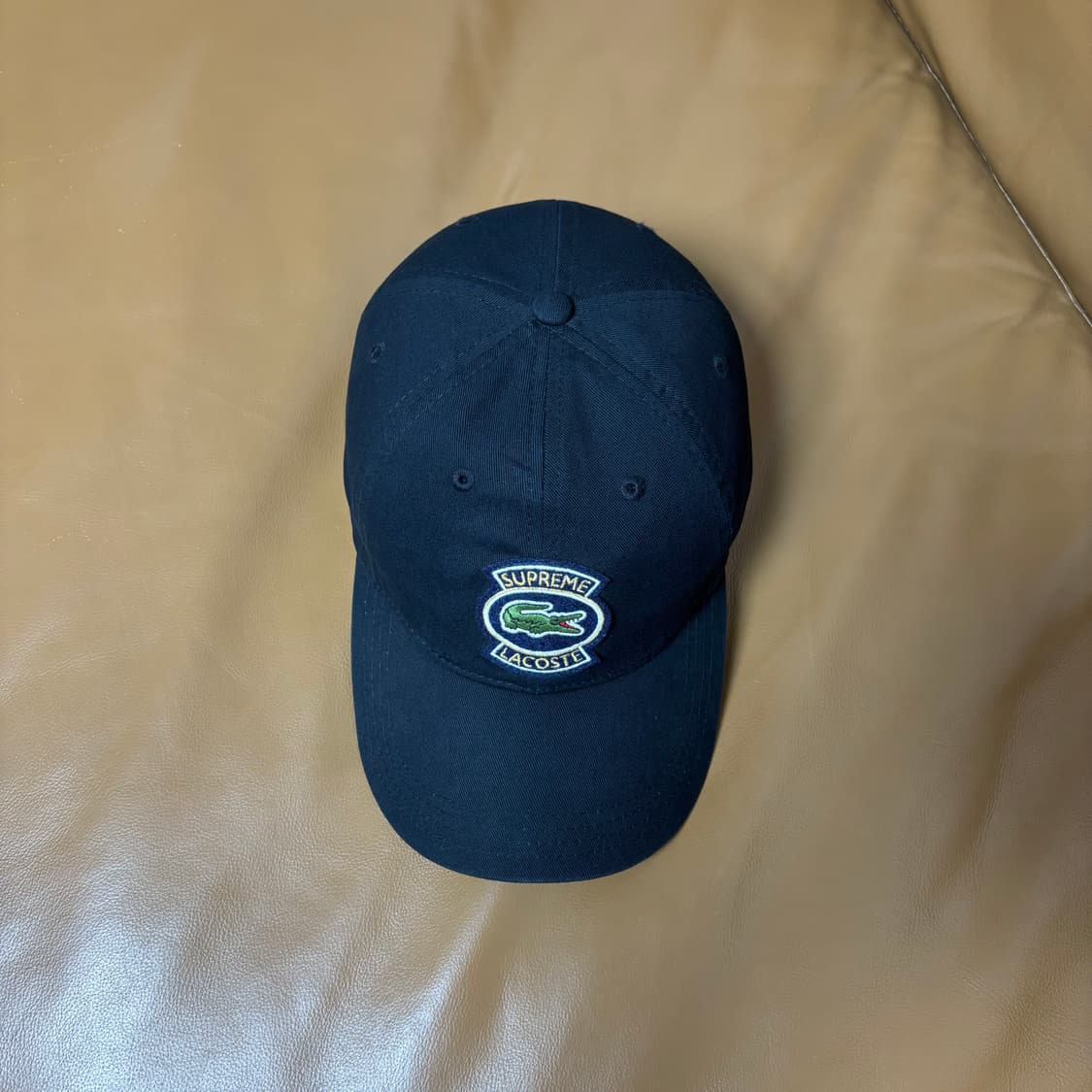 Supreme x Lacoste 슈프림x라코스테 블랙 6패널 볼캡 모자 상품이미지5
