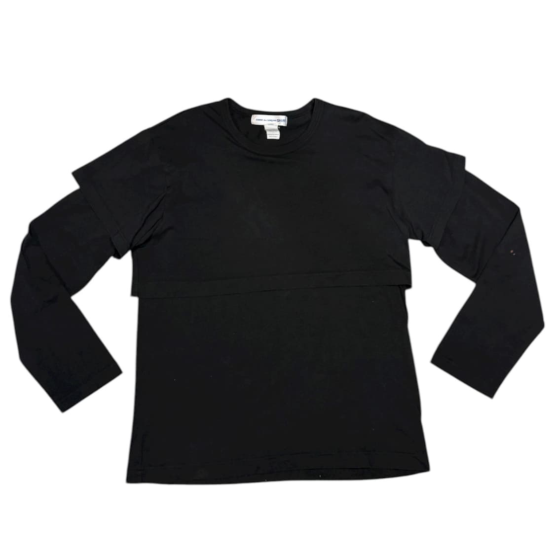 꼼데가르송 아카이브 이중 원단 레이어드 롱슬리브 티셔츠 상품이미지1