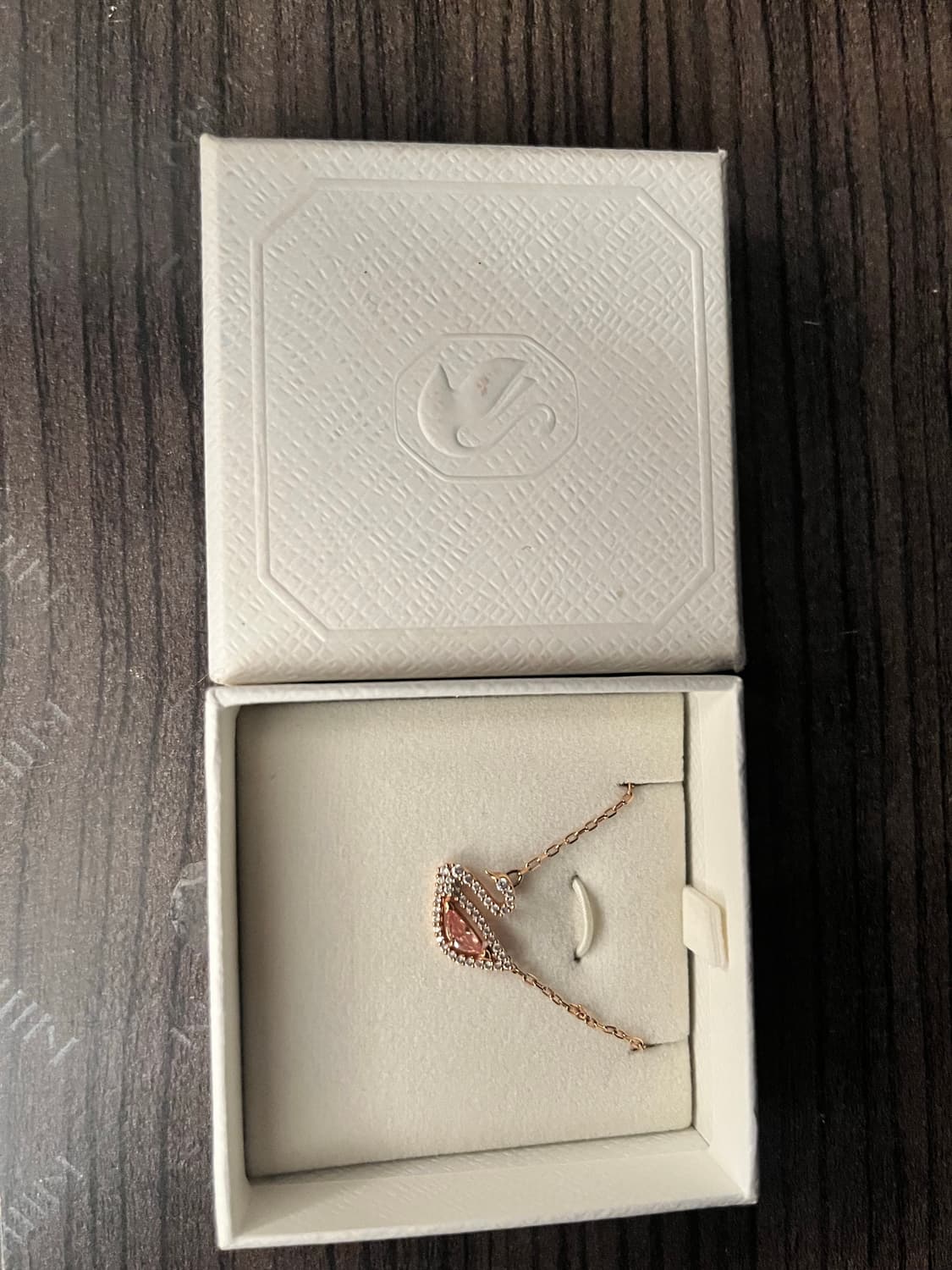 스와로브스키 백조 목걸이 로즈골드 상품이미지2