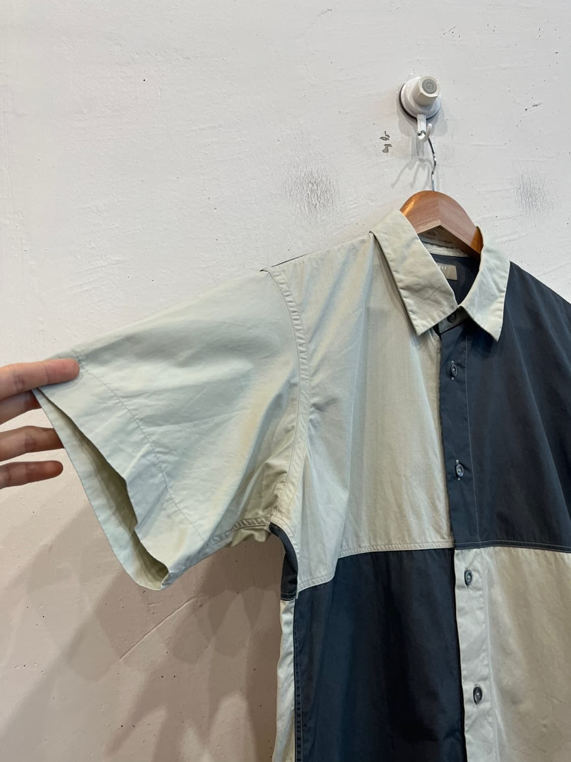 마가렛호웰 컬러블럭 반팔 셔츠 Made in JAPAN 상품이미지3