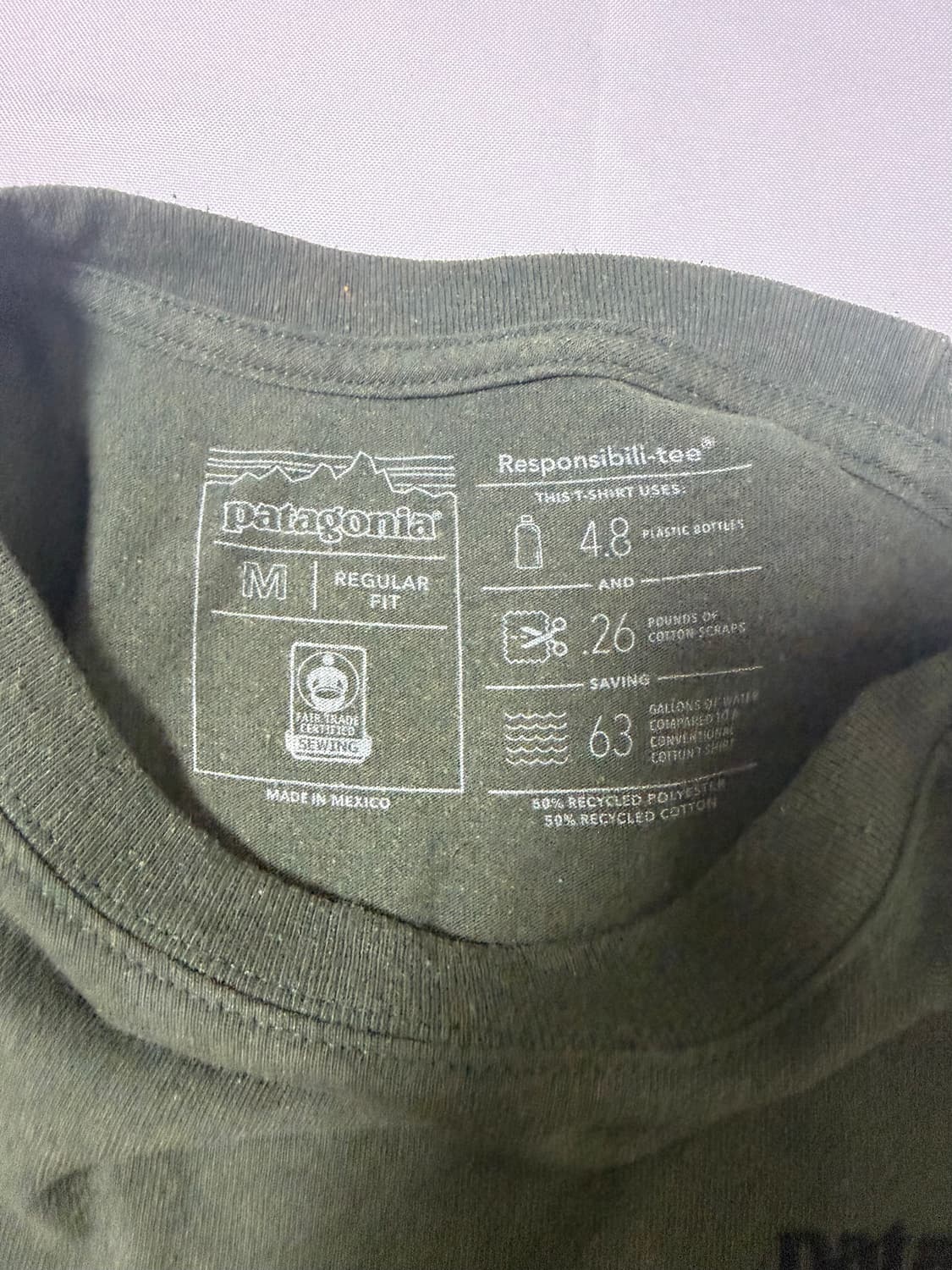 파타고니아 리스폰서빌리티 티셔츠 M 상품이미지3