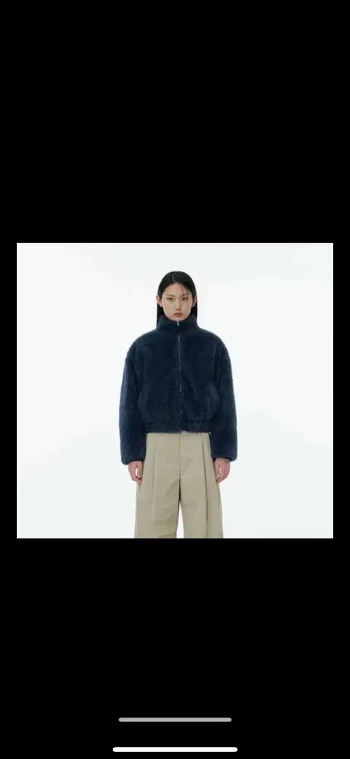 아모멘토 SHAGGY CROP BLOUSON 상품이미지1