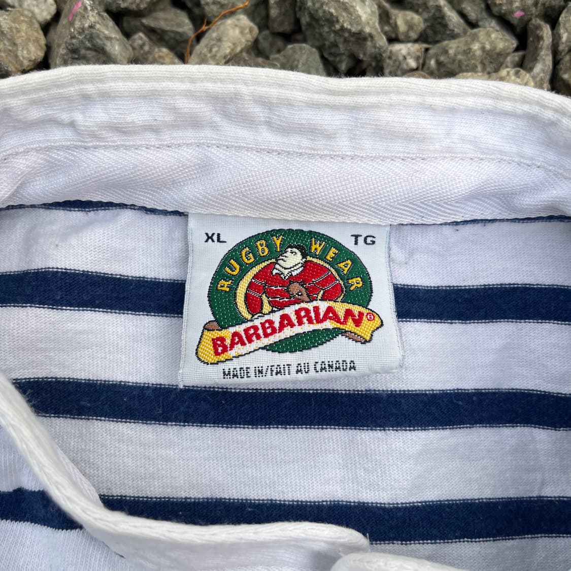 90s BARBARIAN 빈티지 헨리넥 럭비 반팔(실측확인) 상품이미지2