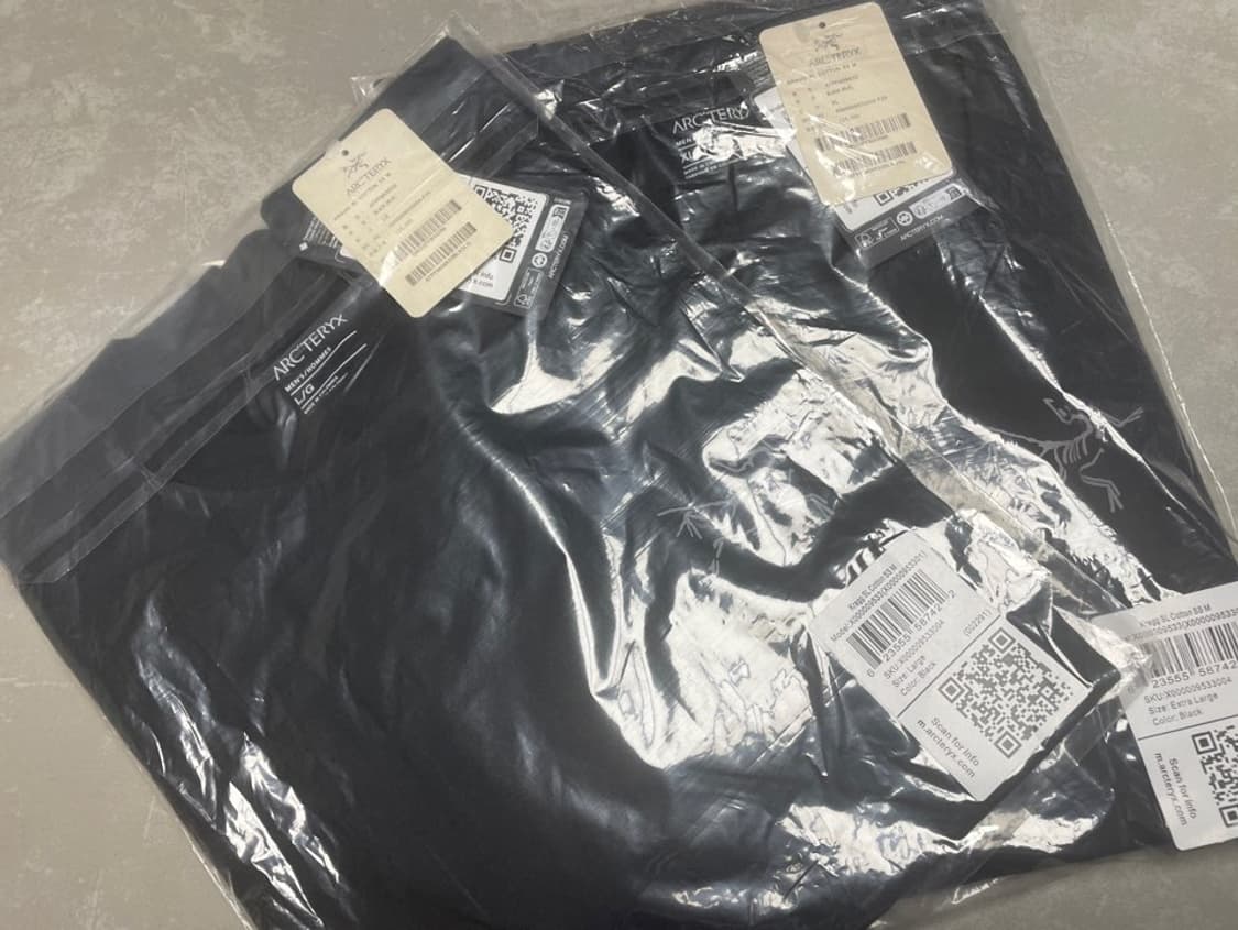 아크테릭스 블랙 반팔티 XL 상품이미지5