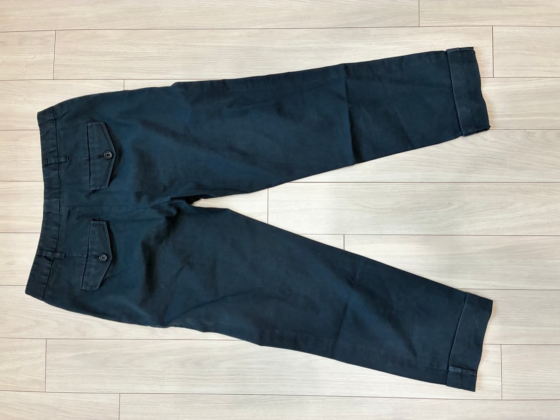 프라다 네이비 카프리? 7부? 팬츠 상품이미지4