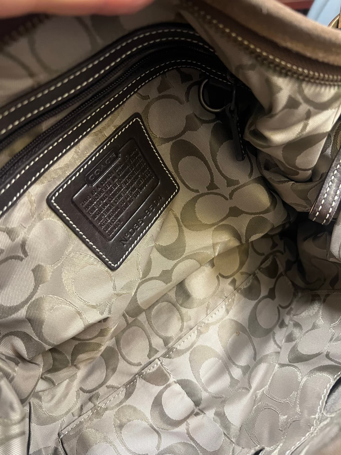 coach 코치 스웨이드 호보백 상품이미지6