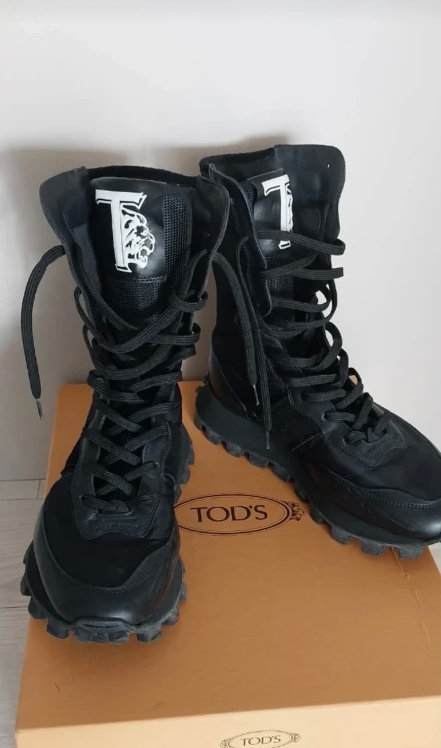 토즈 블랙 레이스업 워커 부츠 240 상품이미지2