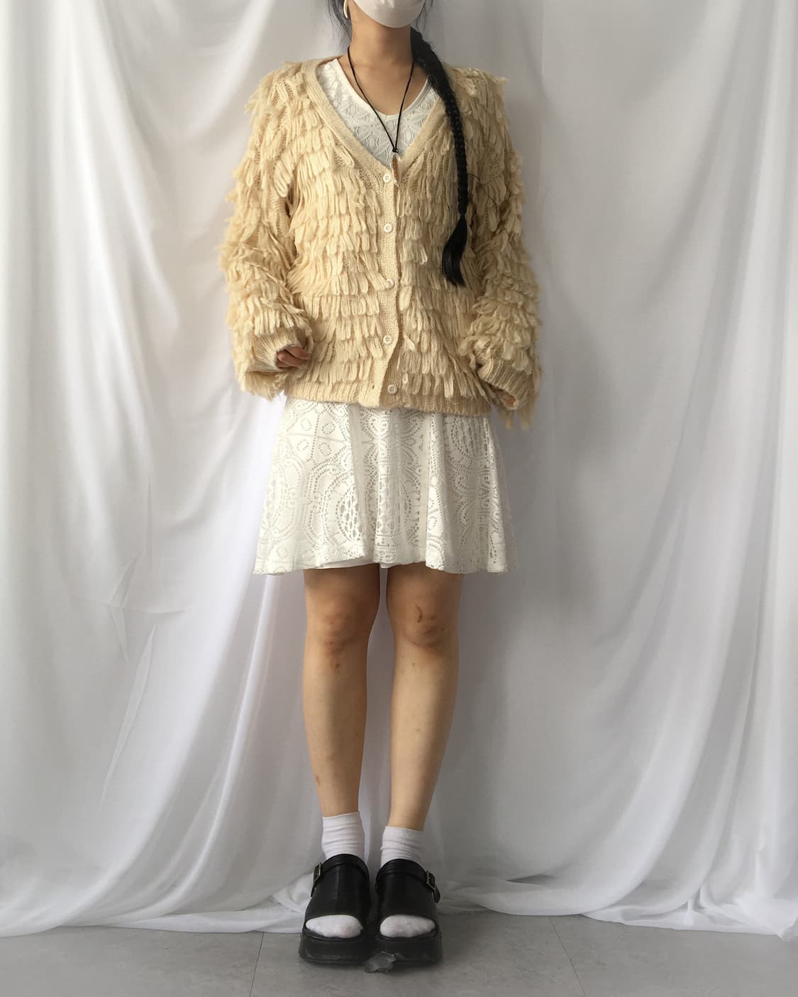 Fluffy knit cardigan 상품이미지7