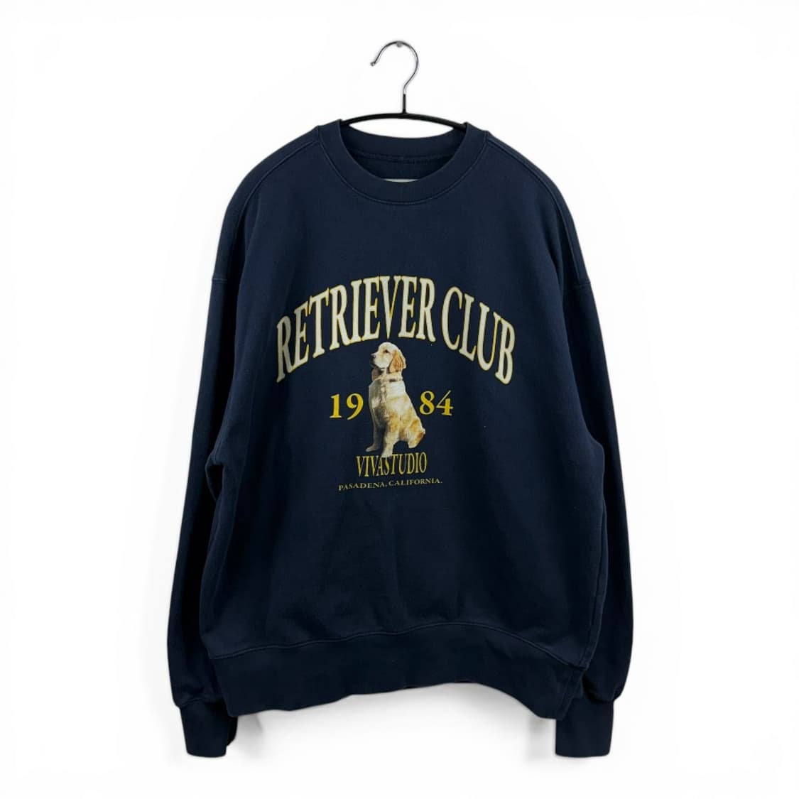 (M) 비바스튜디오 리트리버 맨투맨 네이비 상품이미지1