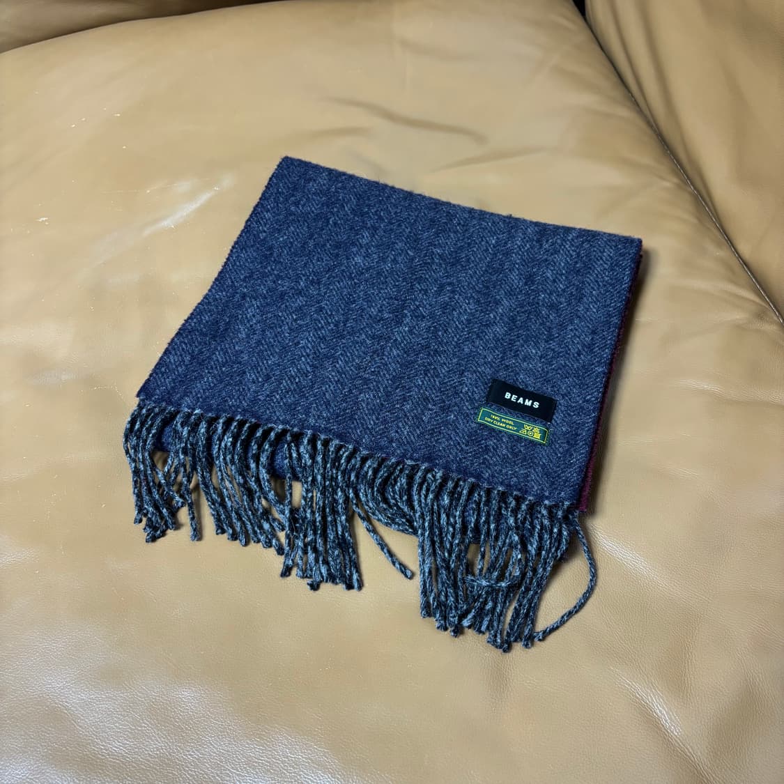 Beams 빔즈 하운드투스 그레이 머플러 목도리 (Gray) 상품이미지1