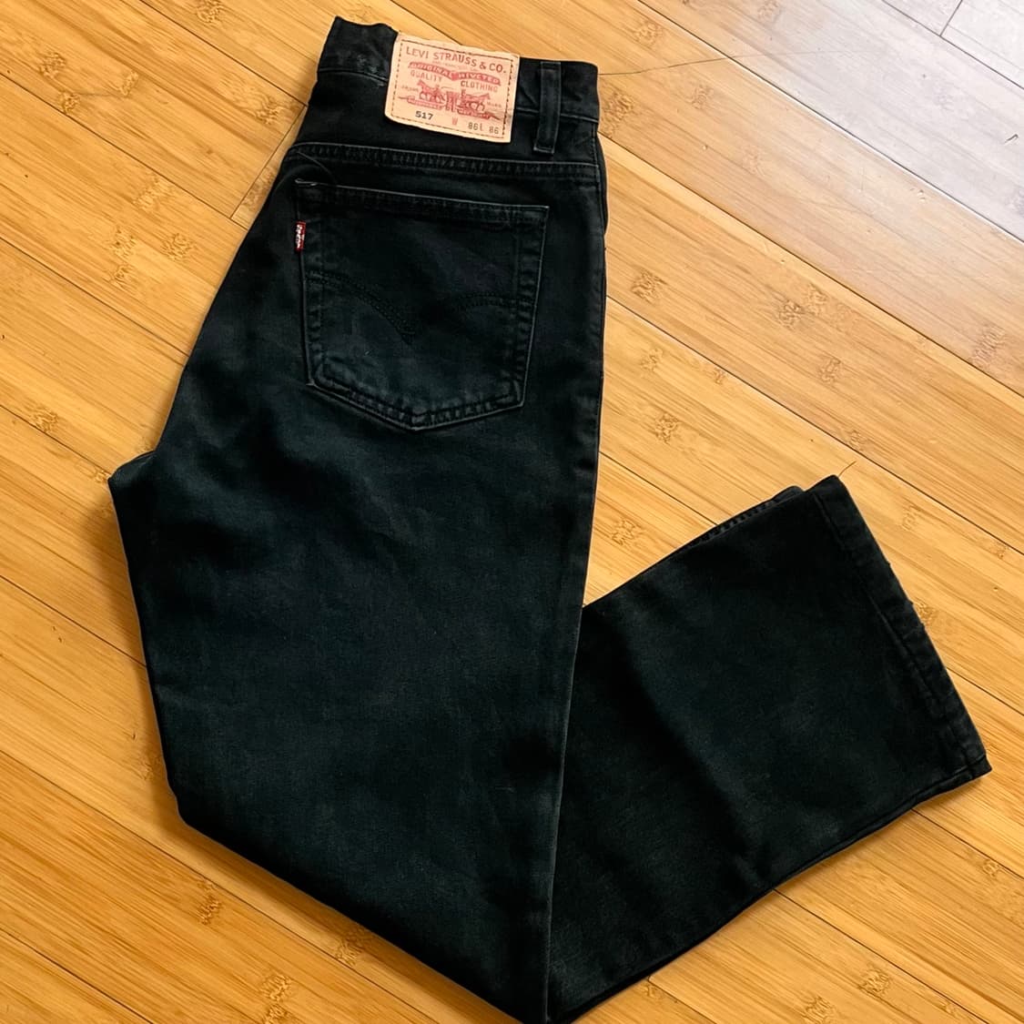 리바이스 517 블랙진 데님팬츠 W86 L86 상품이미지1
