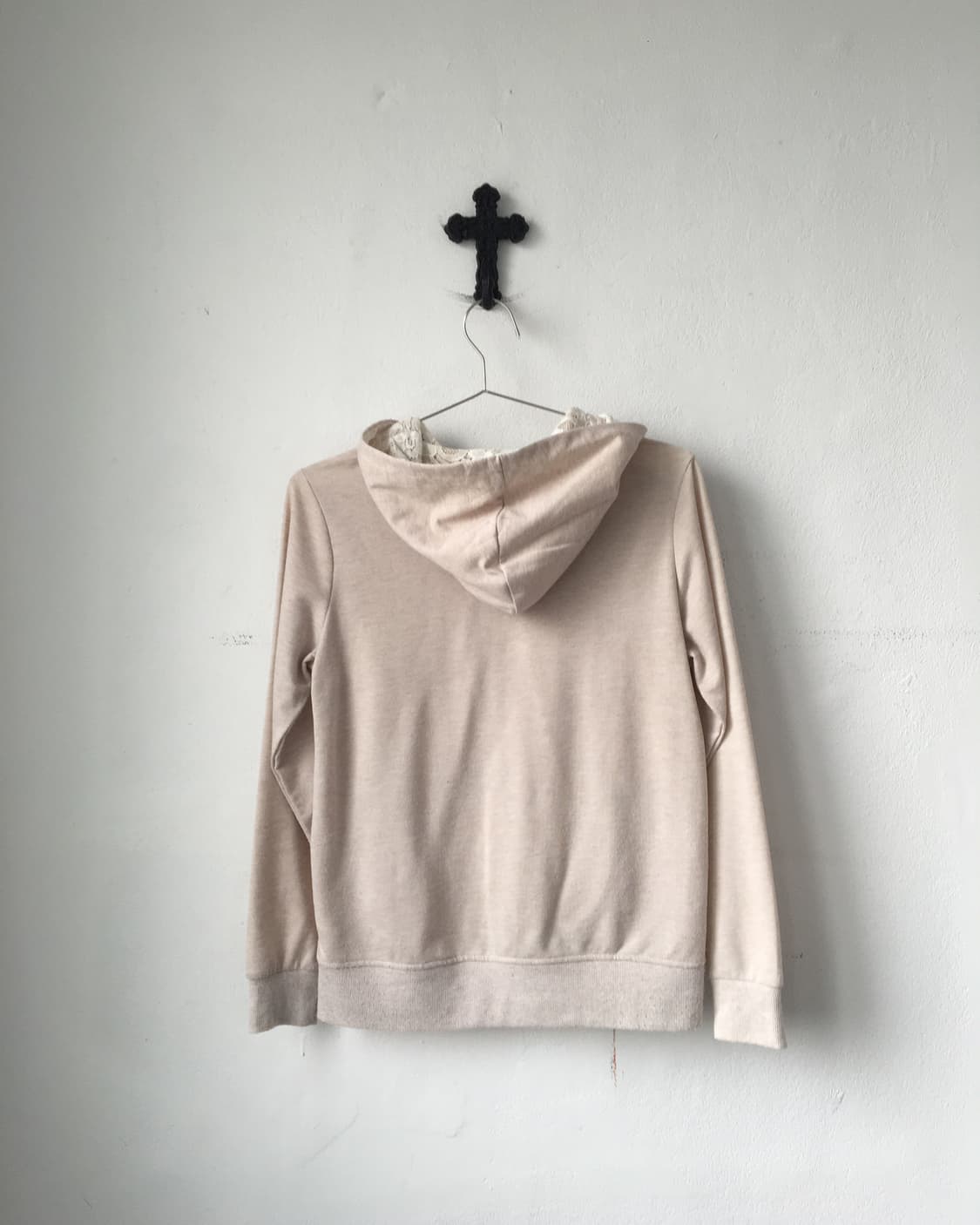 Lace trimming hood zip up 상품이미지4