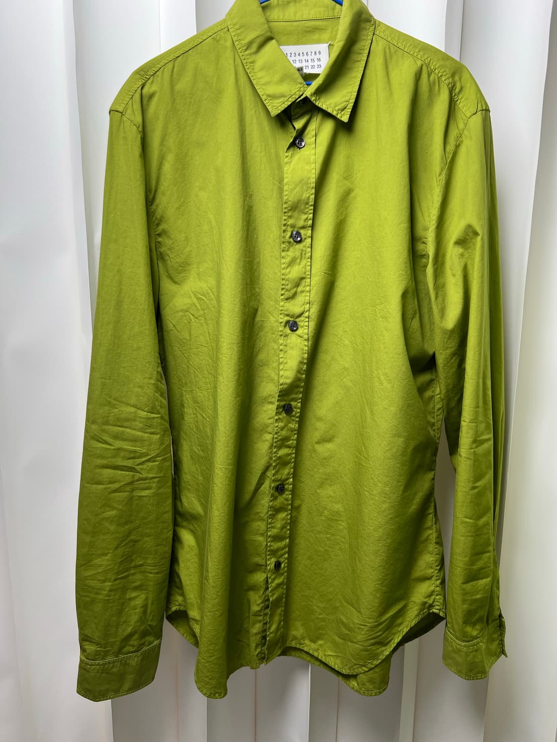 메종 마르지엘라 라임색 셔츠 41사이즈 상품이미지3