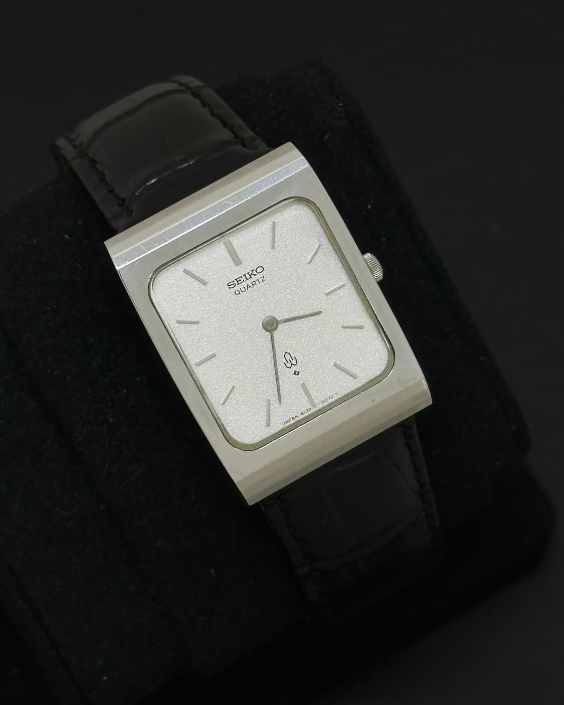세이코 실버 탱크 쿼츠 시계 상품이미지1