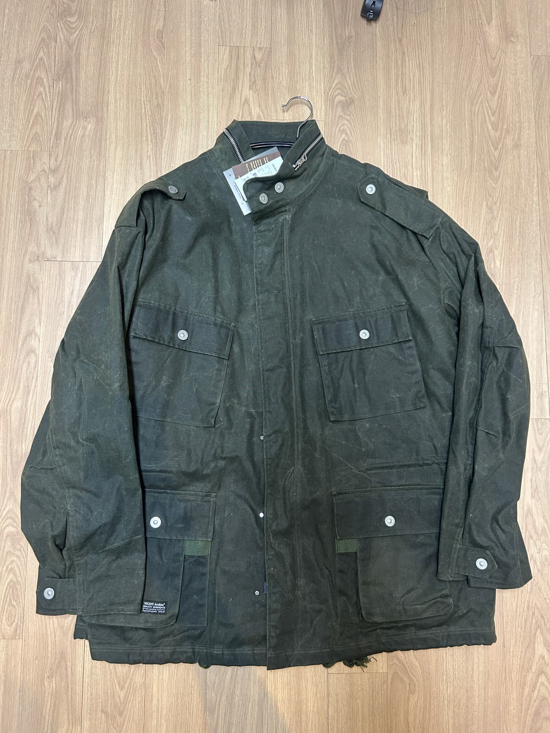 [S]베이컨트 아카이브 vacant archive 왁스드 필드자켓  상품이미지5