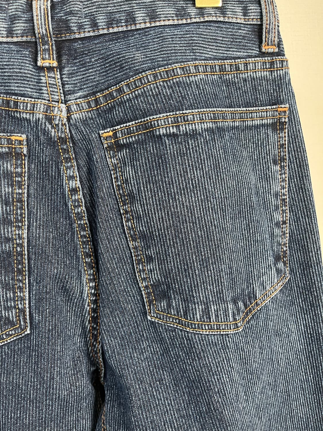 더로랑 세미와이드트위스트데님(코듀로이딥블루,M 사이즈) 상품이미지7