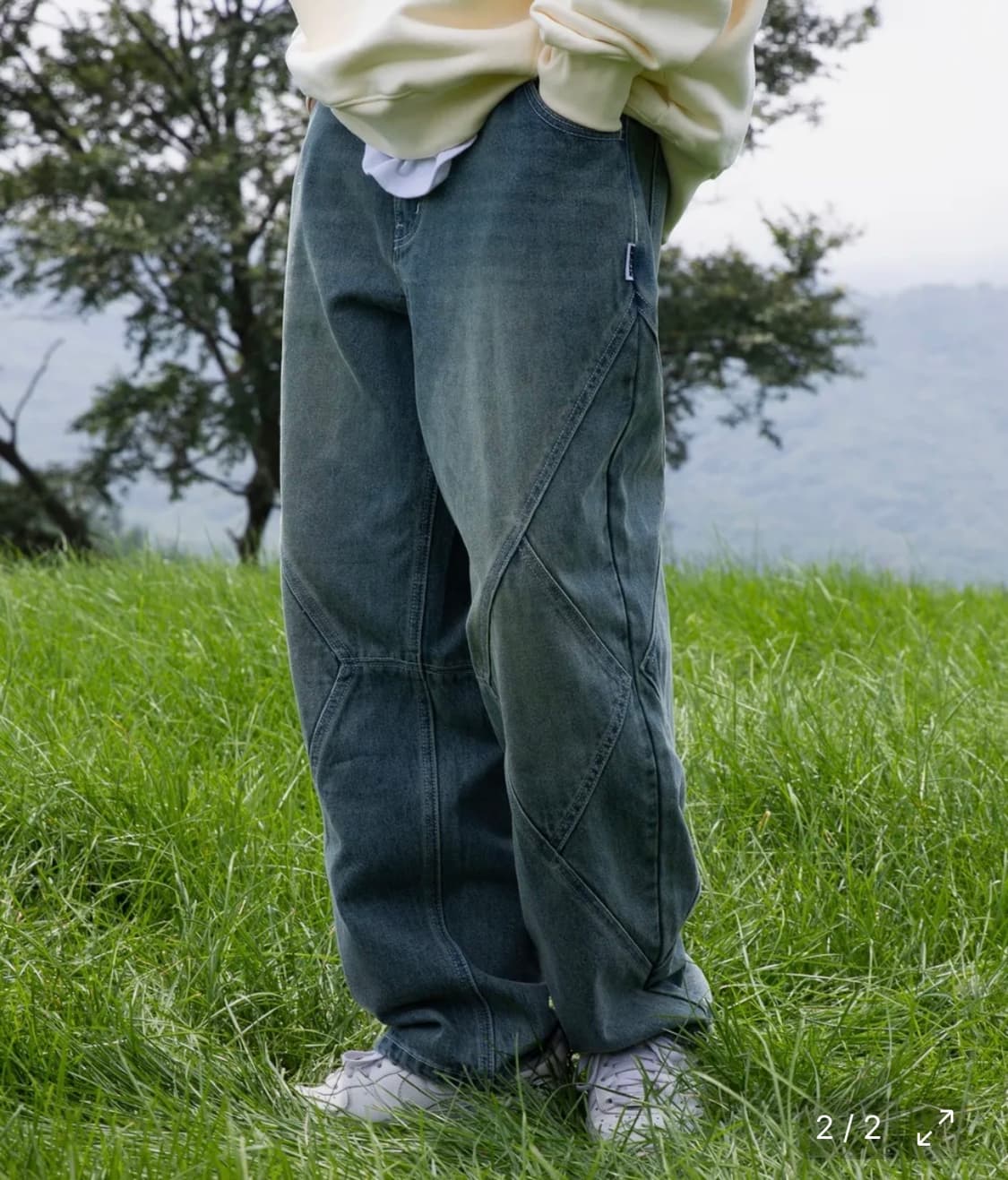 XRONZ 다이아 데님 팬츠 s 상품이미지2