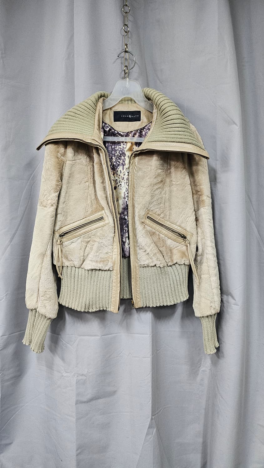 여성 밍크퍼 니트 점퍼 상품이미지5