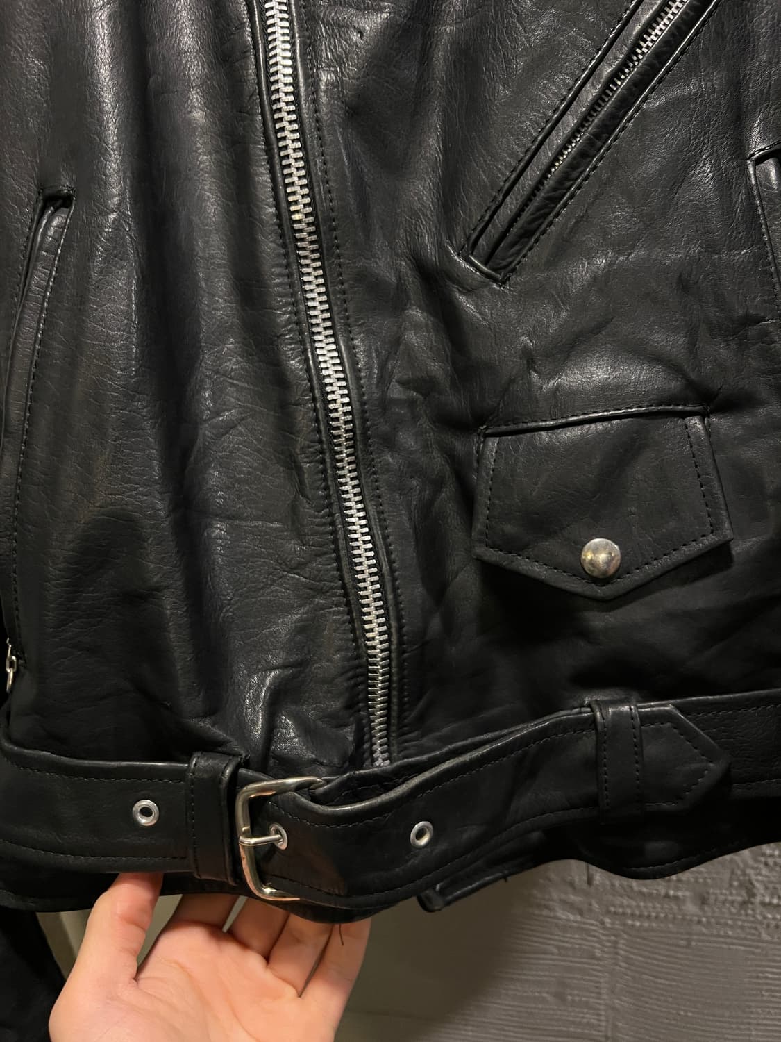 [XL]80's Sears USA 시어스 레더 샵 라이더 자켓 상품이미지5